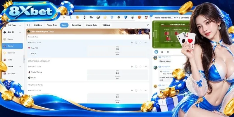 Nhiều danh mục giải trí hấp dẫn tại 8XBET